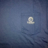 FLOWER RECORDS LOGO POCKET TEE (ONE WASH)