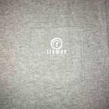 FLOWER RECORDS LOGO POCKET TEE (ONE WASH)