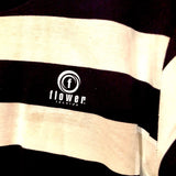 FLOWER RECORDS LOGO BORDER TEE (ONE WASH)