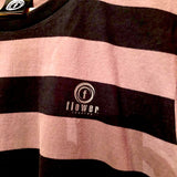 FLOWER RECORDS LOGO BORDER TEE (ONE WASH)